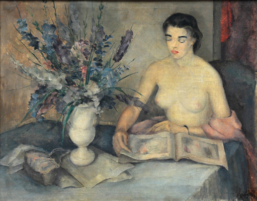 Ferdinand Edward Walcher Wanita dan Bunga